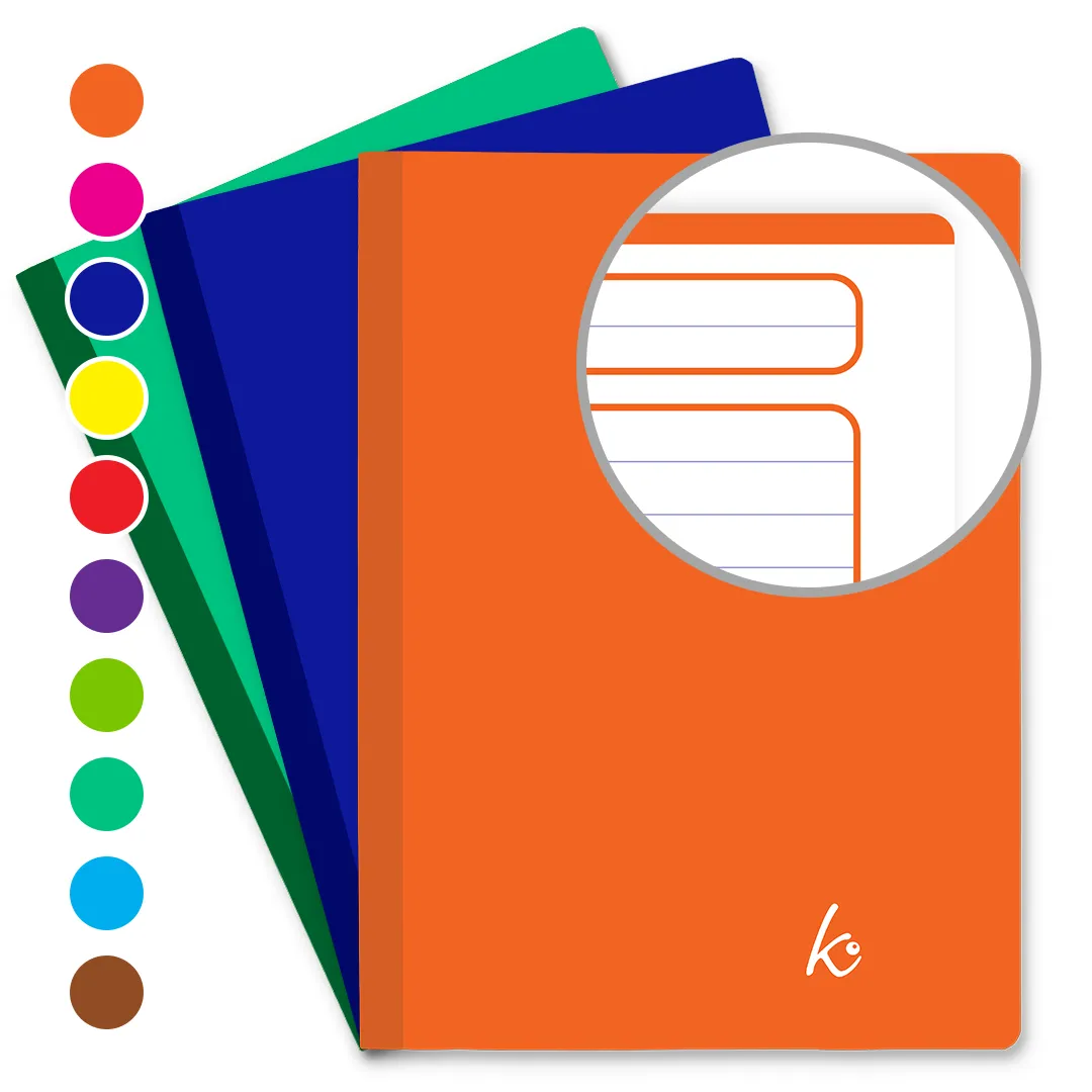 Cuaderno Profesional Cosido Raya 100 Hojas margen según portada