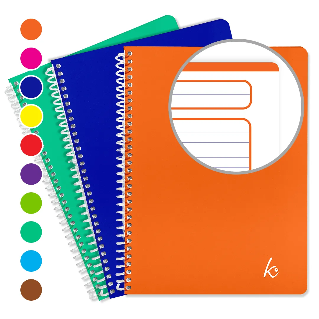 Cuaderno Profesional Espiral Doble Raya 100 Hojas margen según portada