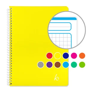 Cuaderno Profesional Espiral 200 Hojas margen de color